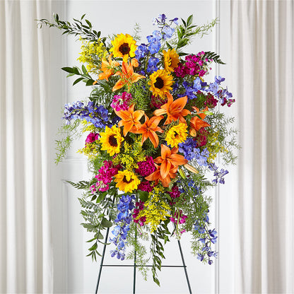 Sunlit Memories Standing Spray (Standard) –  Lily And Rose, Nashville TN