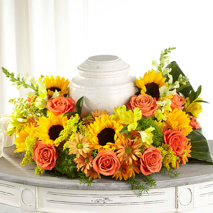 Faithful Sunflower Cremation Adornment –  Lily And Rose, Nashville TN