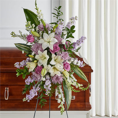Grateful Hearts Standing Spray –  Lily And Rose, Nashville TN