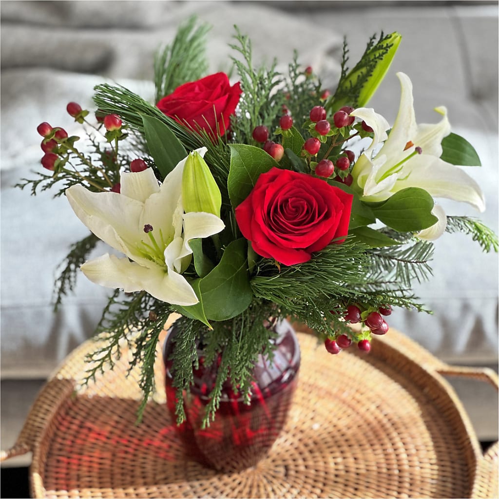 Evergreen Delight Bouquet –  Lily And Rose, Nashville TN