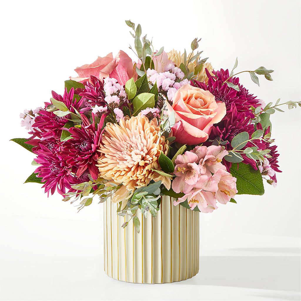 Berry Cobbler Bouquet with Ivory Vase –  Lily And Rose, Nashville TN
