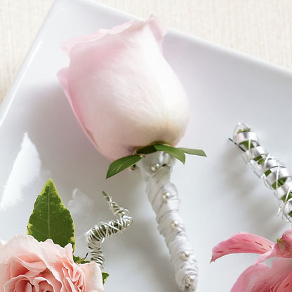 Pink Rose Boutonniere –  Lily And Rose, Nashville TN