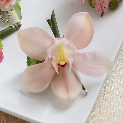 Pink Cymbidium Boutonniere –  Lily And Rose, Nashville TN