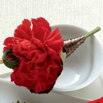 Red Carnation Boutonniere –  Lily And Rose, Nashville TN