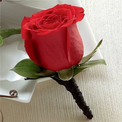 Red Rose Boutonniere –  Lily And Rose, Nashville TN